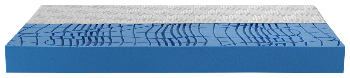 KALTSCHAUMMATRATZE 90/200 cm Höhe ca. 18 cm 7 -Zonen - Weiß, Basics, Textil (90/200cm) - Dieter Knoll