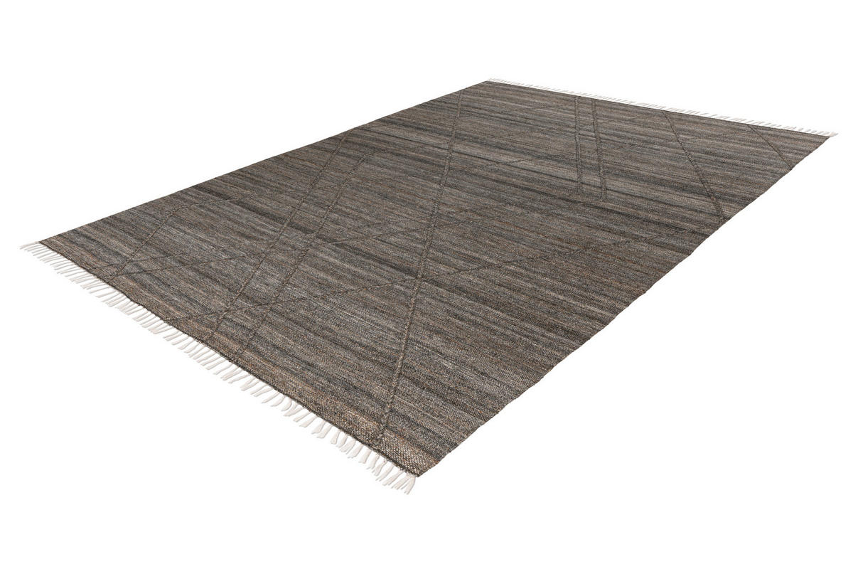 FLACHWEBETEPPICH 140/200 cm My Dakar  - Anthrazit, Basics, Textil (140/200cm)
