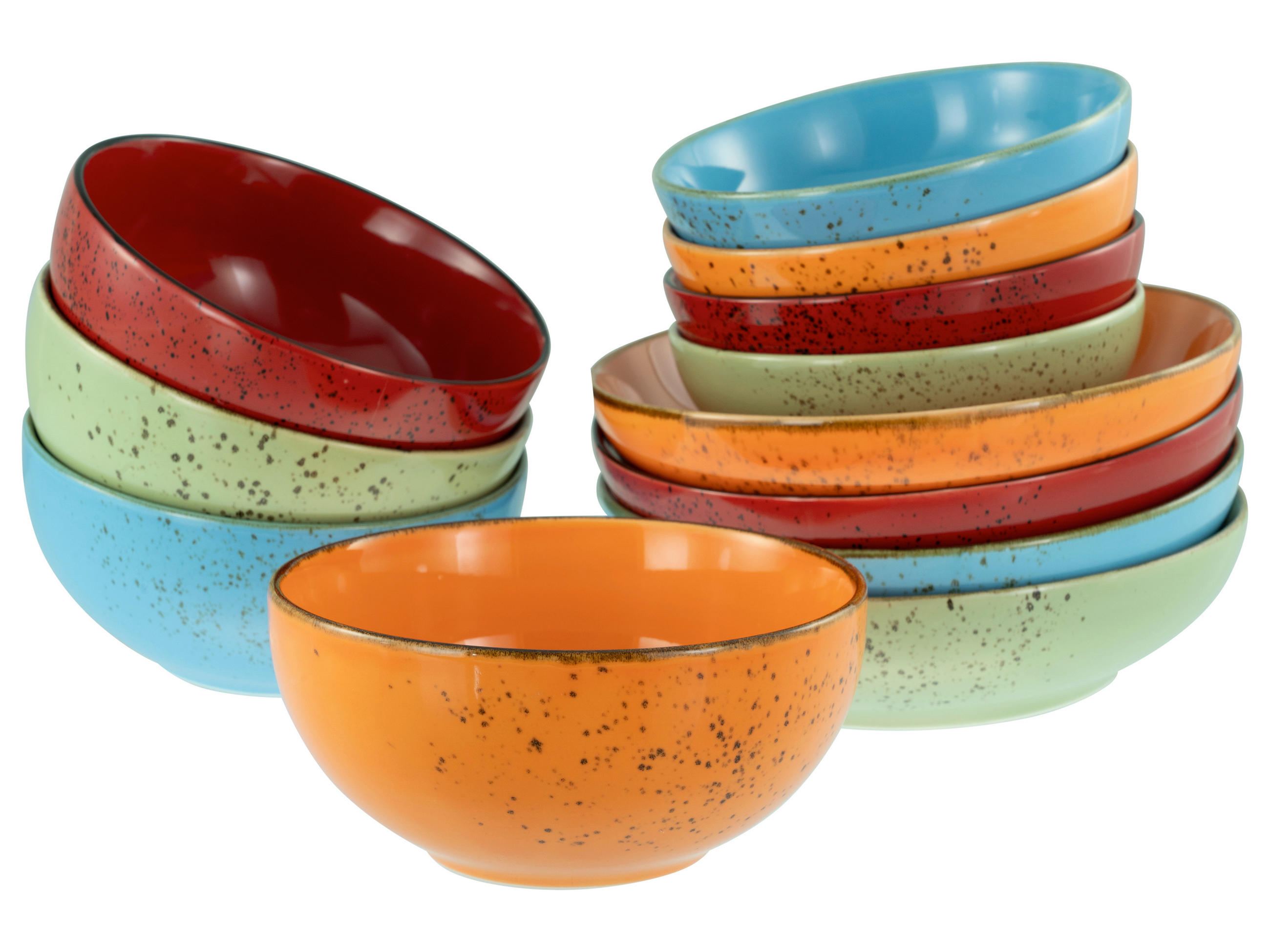 SKÅLSET Nature Collection Mediterran 12 delar  - multicolor, Basics, keramik - Creatable