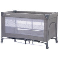 PRENOSIVI KREVETAC  125/65/76 cm     - siva, Osnovno, metal/tekstil (125/65/76cm) - Fillikid