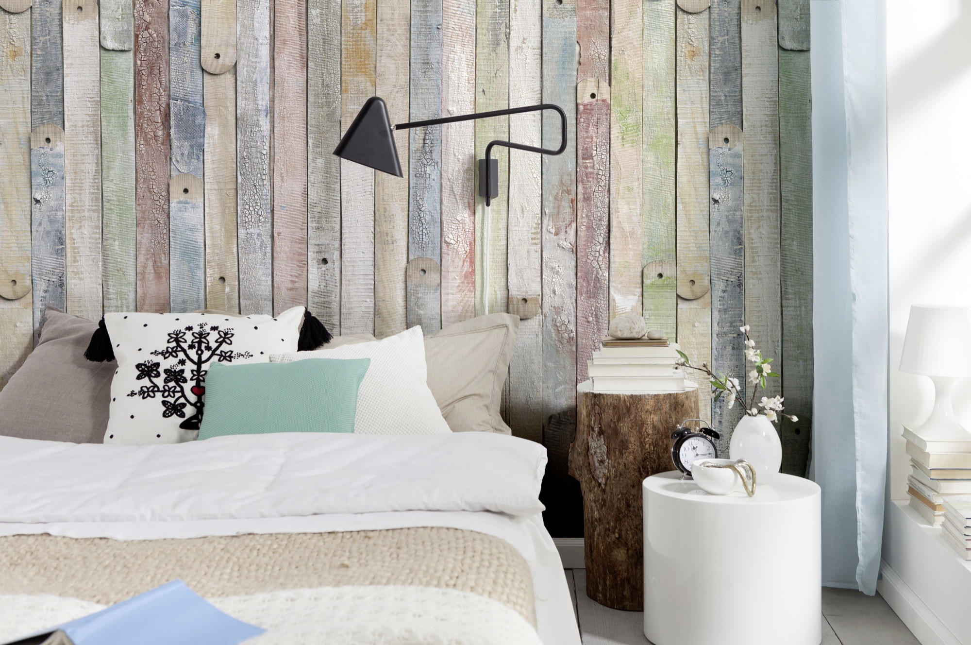 FOTOTAPETE Vintage Wood  - Naturfarben/Grau, Natur, Papier (184/254cm) - Komar