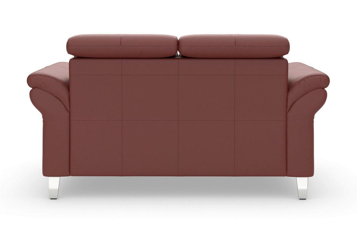 2-SITZER-SOFA 156/84/93 cm ARNGAST E in Echtleder Rotbraun   - Chromfarben/Rotbraun, Basics, Leder/Metall (156/84/93cm) - Sit & More