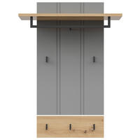 PANOU CUIER 85/118/32 cm  - stejar Artisan/gri, Lifestyle, material pe bază de lemn (85/118/32cm) - Hom`in