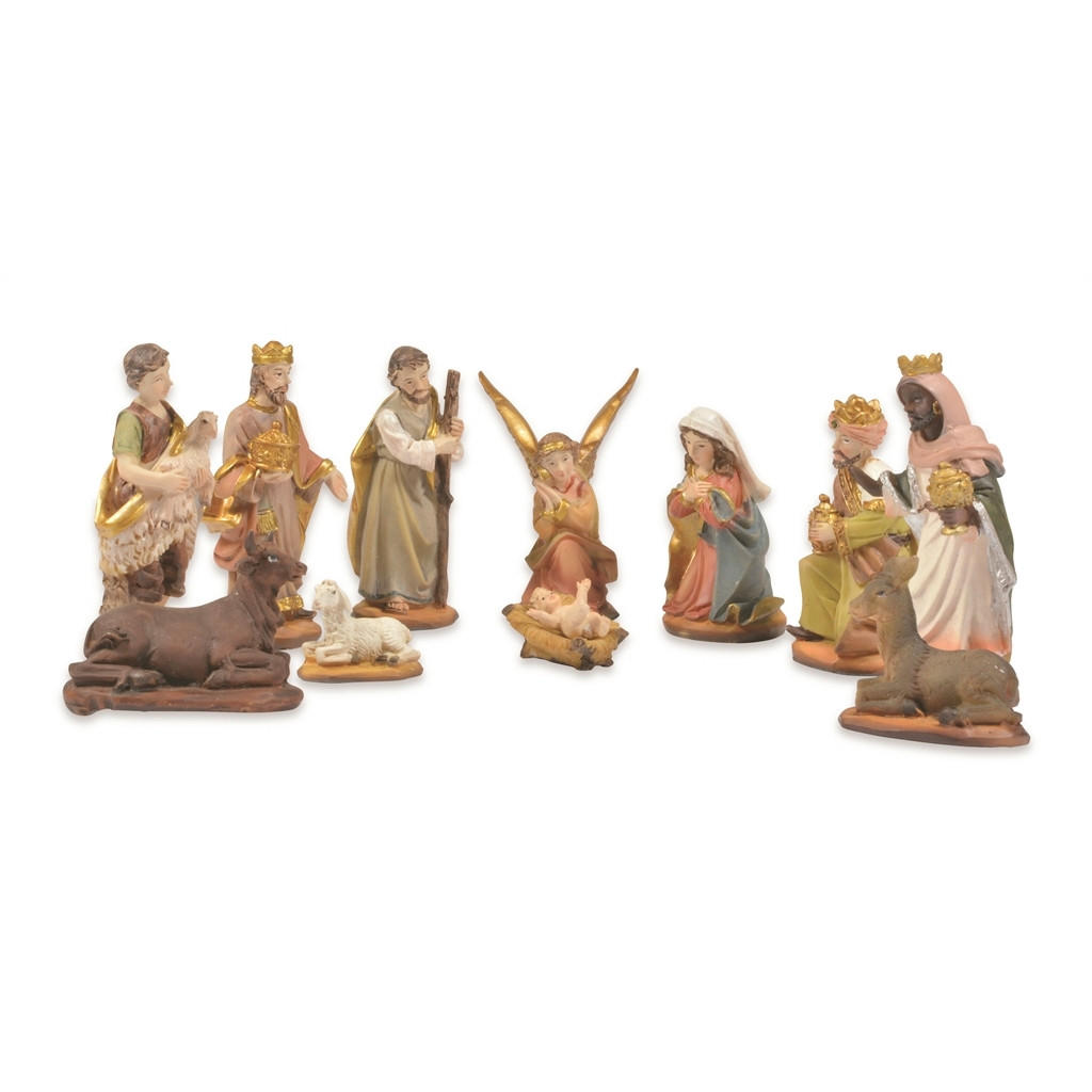 KRIPPENFIGUREN-SET - Naturfarben, Basics, Kunststoff (21,2/3,8/15,4cm)