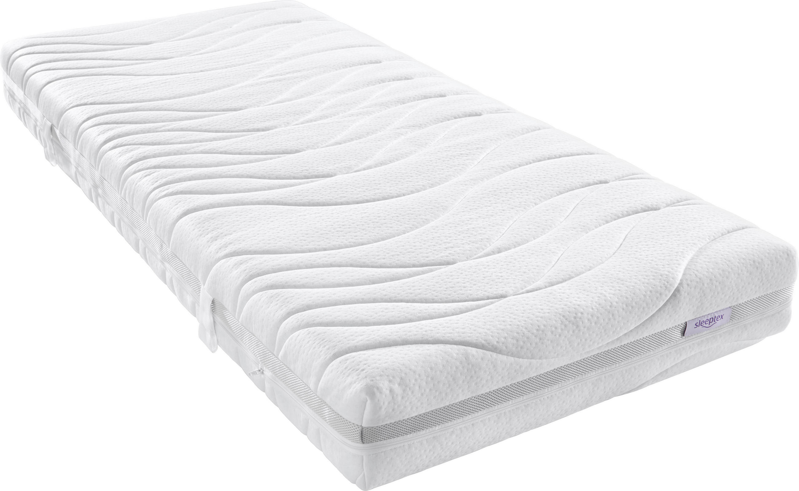 KOMFORTSCHAUMMATRATZE PERFECT TOUCH KS 180/200 cm Höhe ca. 22 cm  - Weiss, Basics, Textil (180/200cm) - Sleeptex
