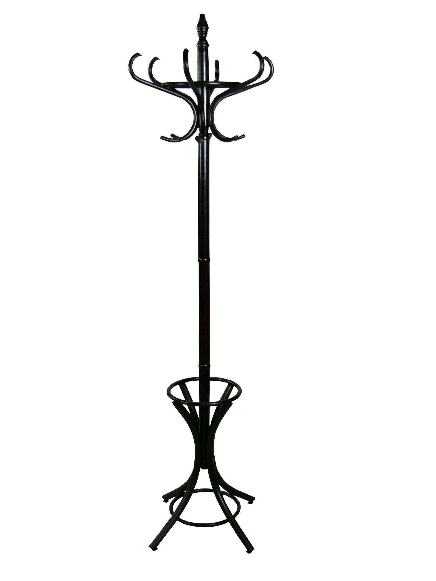 GARDEROBENSTÄNDER in Schwarz   - Schwarz, Design, Holz (53/53/184cm) - MID.YOU