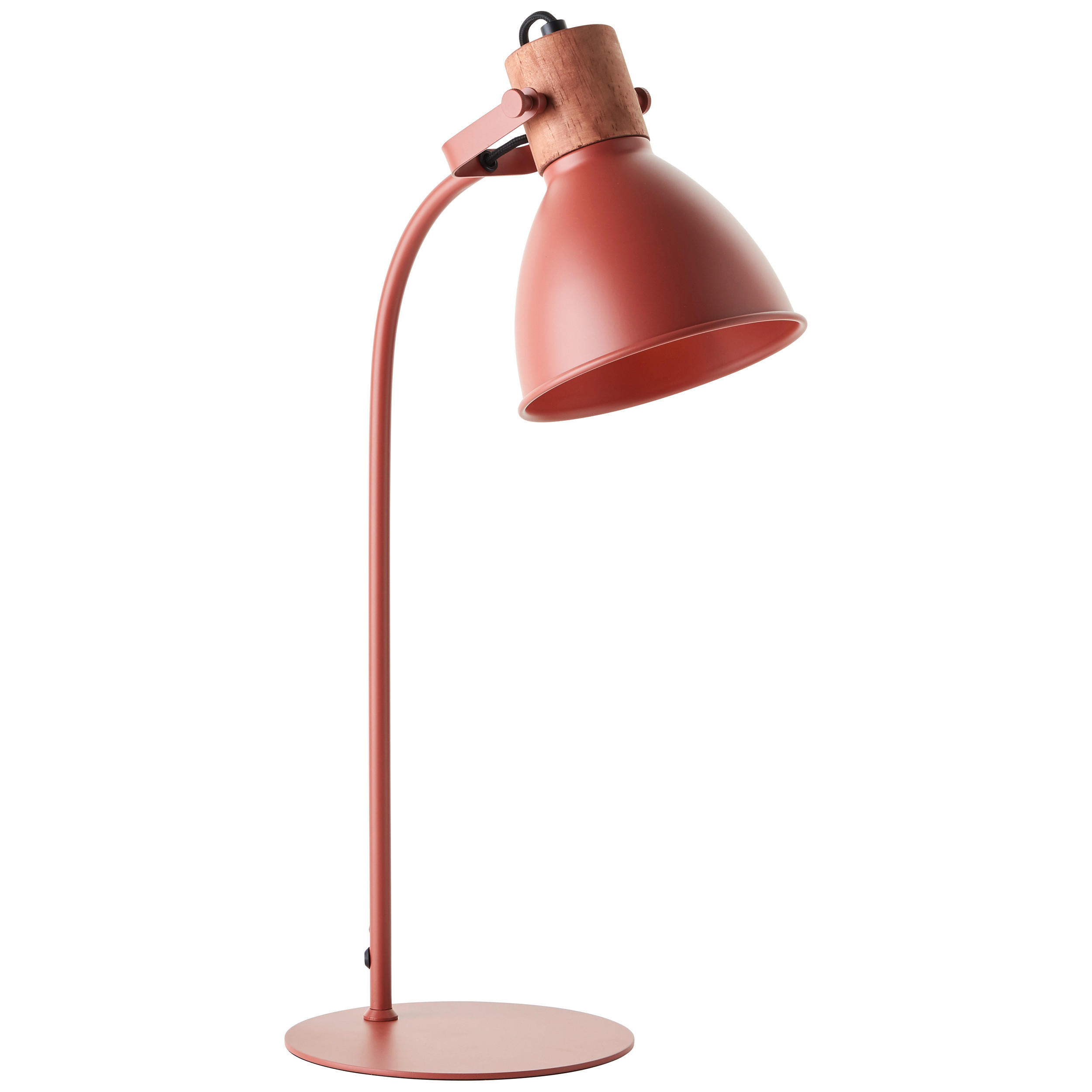 TISCHLEUCHTE Erena 18/52/28,5 cm   - Rot, Basics, Holz/Metall (18/52/28,5cm) - Brilliant