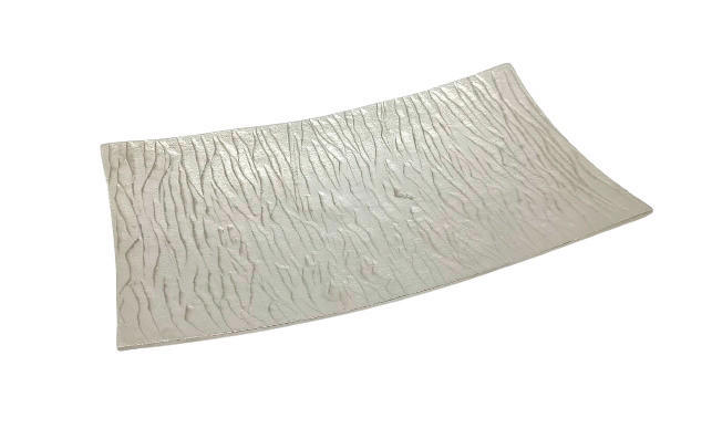 DEKORSKÅL    - nickelfärgad, Design, metall (39,5/22,5/5cm) - Ambia Home