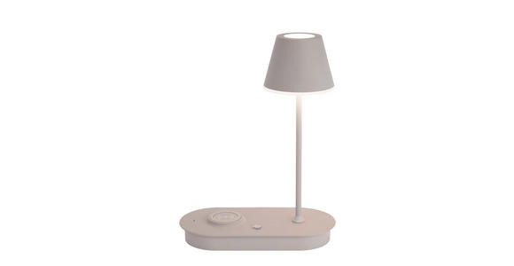 LED-TISCHLEUCHTE 25/12/33 cm - Grau, Design, Kunststoff/Metall (25/12/33cm) - Novel