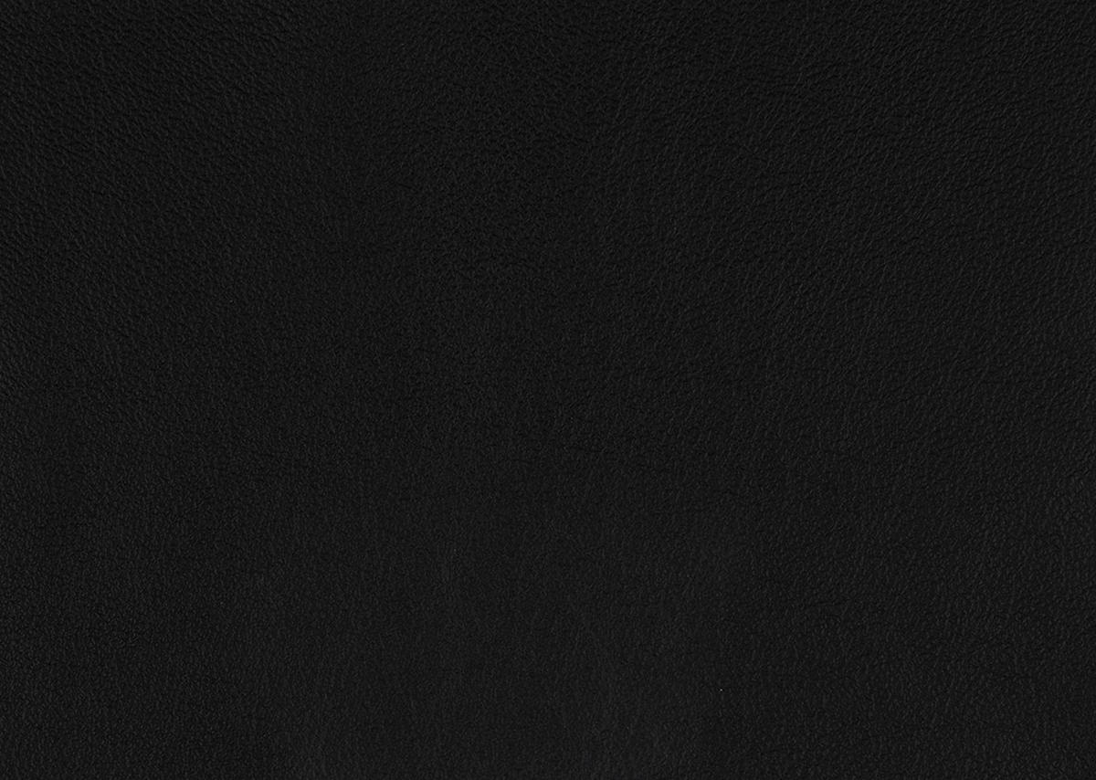 ECKSOFA in Echtleder Schwarz  - Silberfarben/Schwarz, Design, Leder/Metall (270/220cm) - Novel
