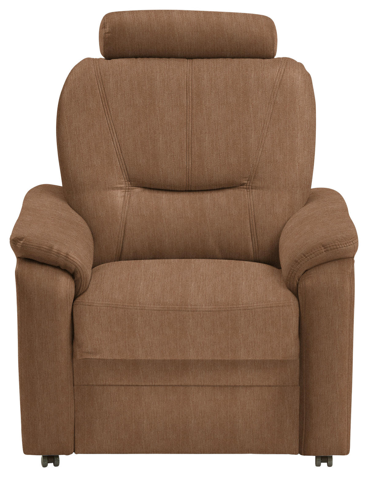 FERNSEHSESSEL Chenille Rostfarben  - Rostfarben/Schwarz, Konventionell, Kunststoff/Textil (90/96/89cm) - Beldomo Comfort