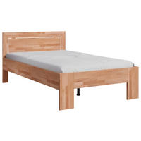 BETT 120/200 cm  in Kernbuche  - Kernbuche, Natur, Holz (120/200cm) - Linea Natura