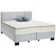BOXSPRINGBETT 200/200 cm in Mintgrau - Mintgrau/Schwarz, Design, Kunststoff/Textil (200/200cm) - Hom`in