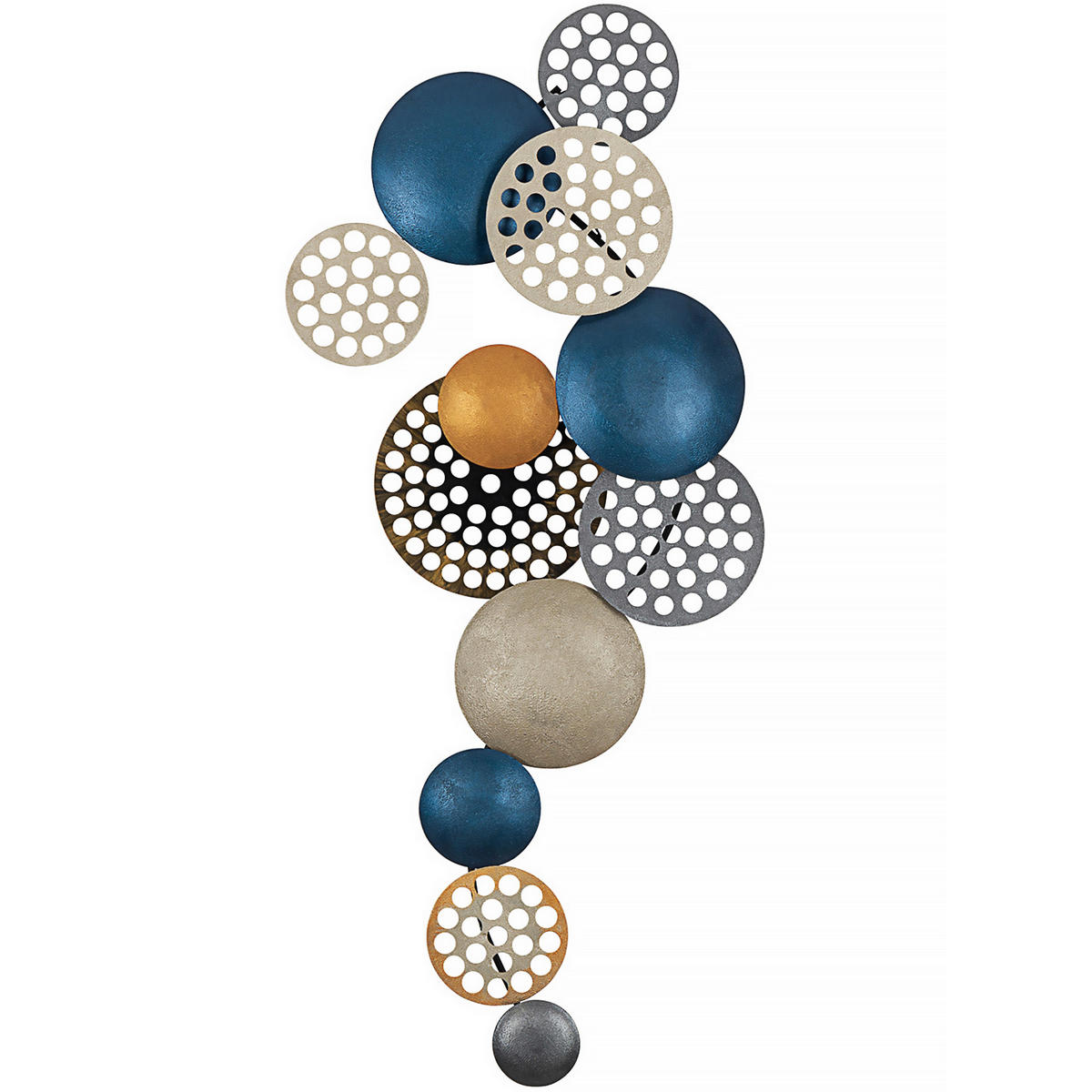 METALLBILD  - Multicolor, Basics, Metall (90/42cm)