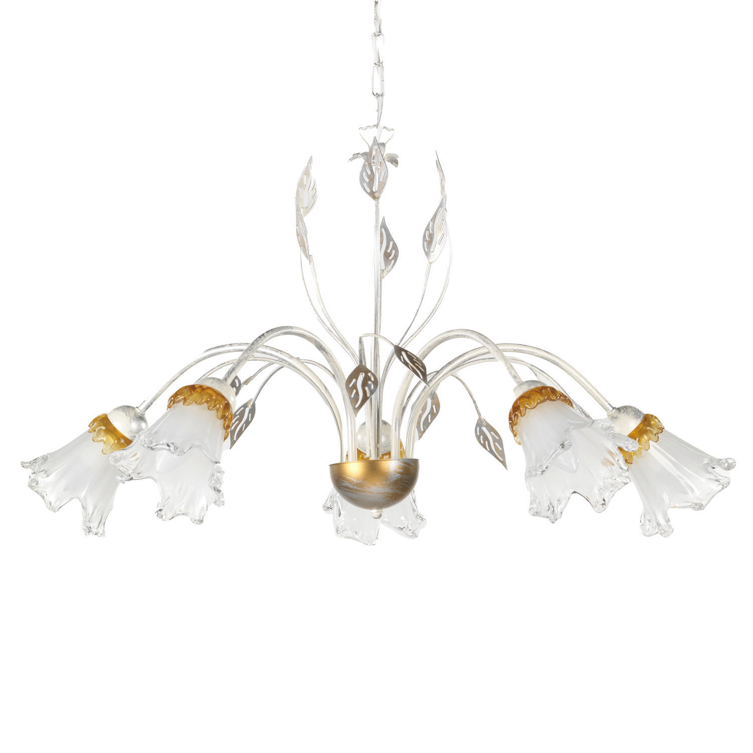 XXXLutz Kronleuchter Weiß 105 cm