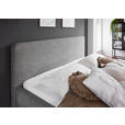 POLSTERBETT 160/200 cm  in Grau  - Eichefarben/Birkefarben, Design, Holz/Textil (160/200cm) - Xora