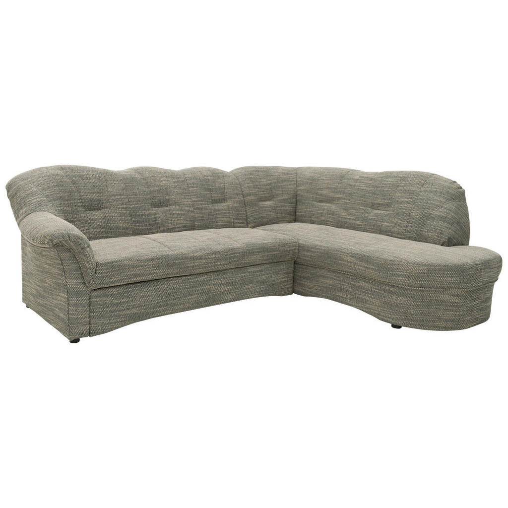 Thumbnail - Mid.you Ecksofa, Grau, Weiß, Textil, Uni, 4-Sitzer, L-Form, 243x180 cm, Made in EU, FSC Mix, Rücken echt, Wohnzimmer, So...
