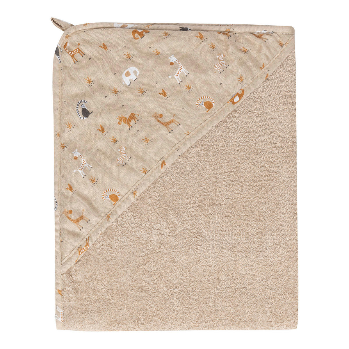 KAPUZENBADETUCH    - Taupe, Basics, Textil (85/75/1cm) - Bebe Jou