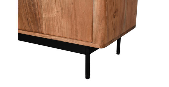 KOMMODE in 100/120/40 cm - Schwarz/Akaziefarben, Natur, Holz/Holzwerkstoff (100/120/40cm) - Carryhome