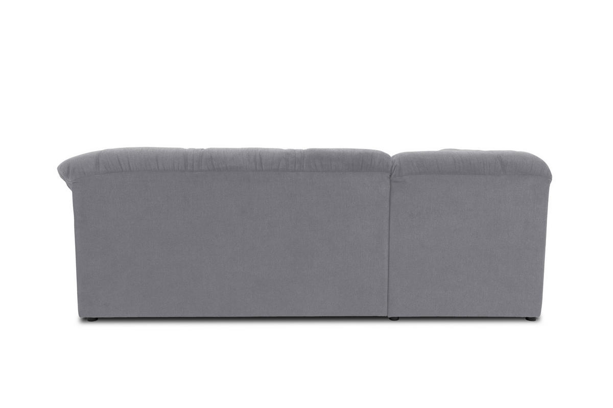 ECKSOFA Dunkelgrau Mikrofaser  - Dunkelgrau/Schwarz, KONVENTIONELL, Kunststoff/Textil (190/240cm) - MID.YOU