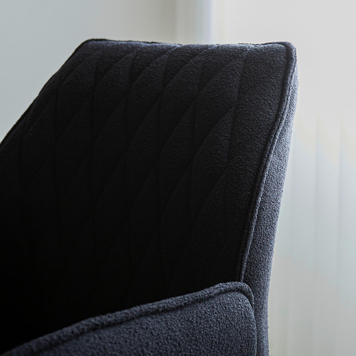 SADA ŽIDLÍ S PODRUČKAMI 2 kusy - černá, Design, kov/textil (56/97/52,5cm) - MID.YOU