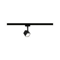 SCHIENENSYSTEM-STRAHLER - Schwarz, Design, Glas/Metall (14/5/5cm) - Paulmann
