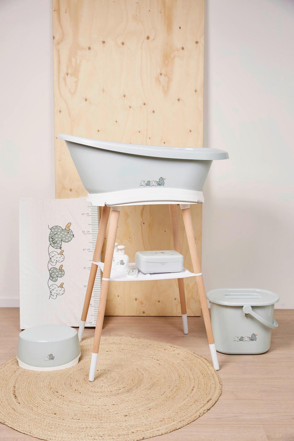 BABYBADEWANNE SEPP  - Pastellgrün, Basics, Kunststoff (79.5/41.5/30.8cm) - Bebe Jou