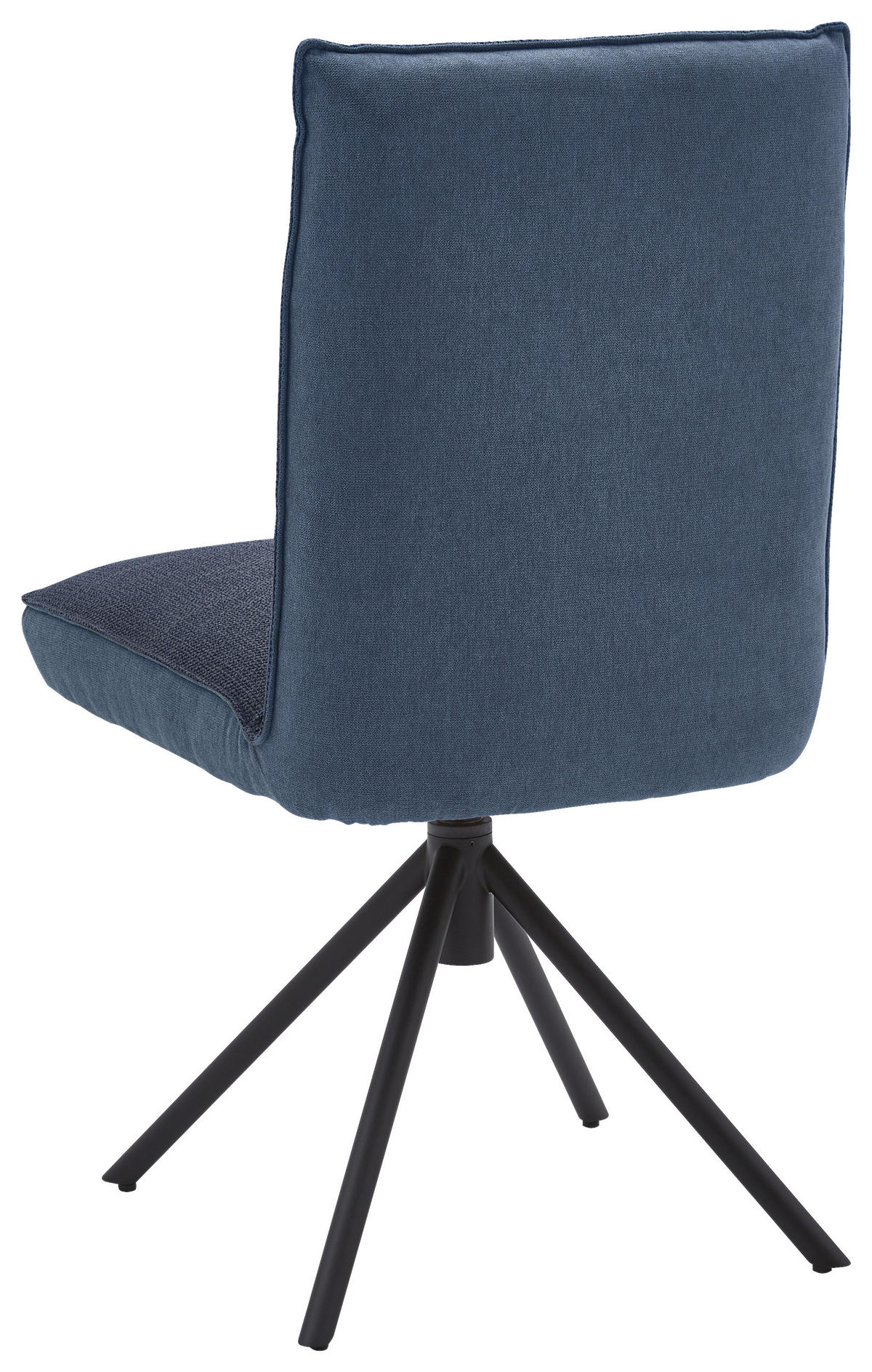 STUHL  in Flachgewebe  - Blau/Schwarz, Design, Textil/Metall (49/93/59cm) - Dieter Knoll