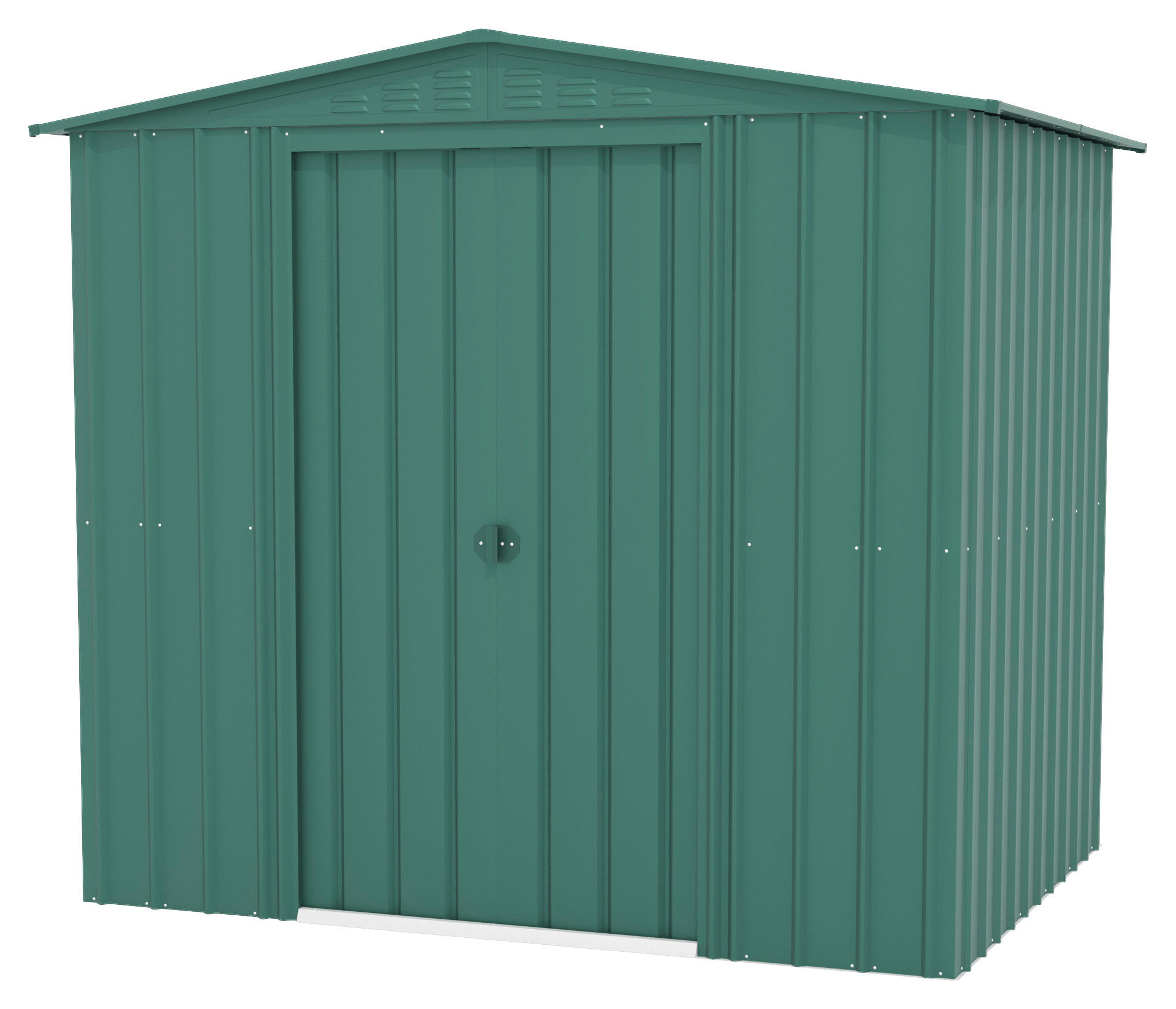GERÄTEHAUS 245/220/185 cm  - Jadegrün, Basics, Metall (245/220/185cm)