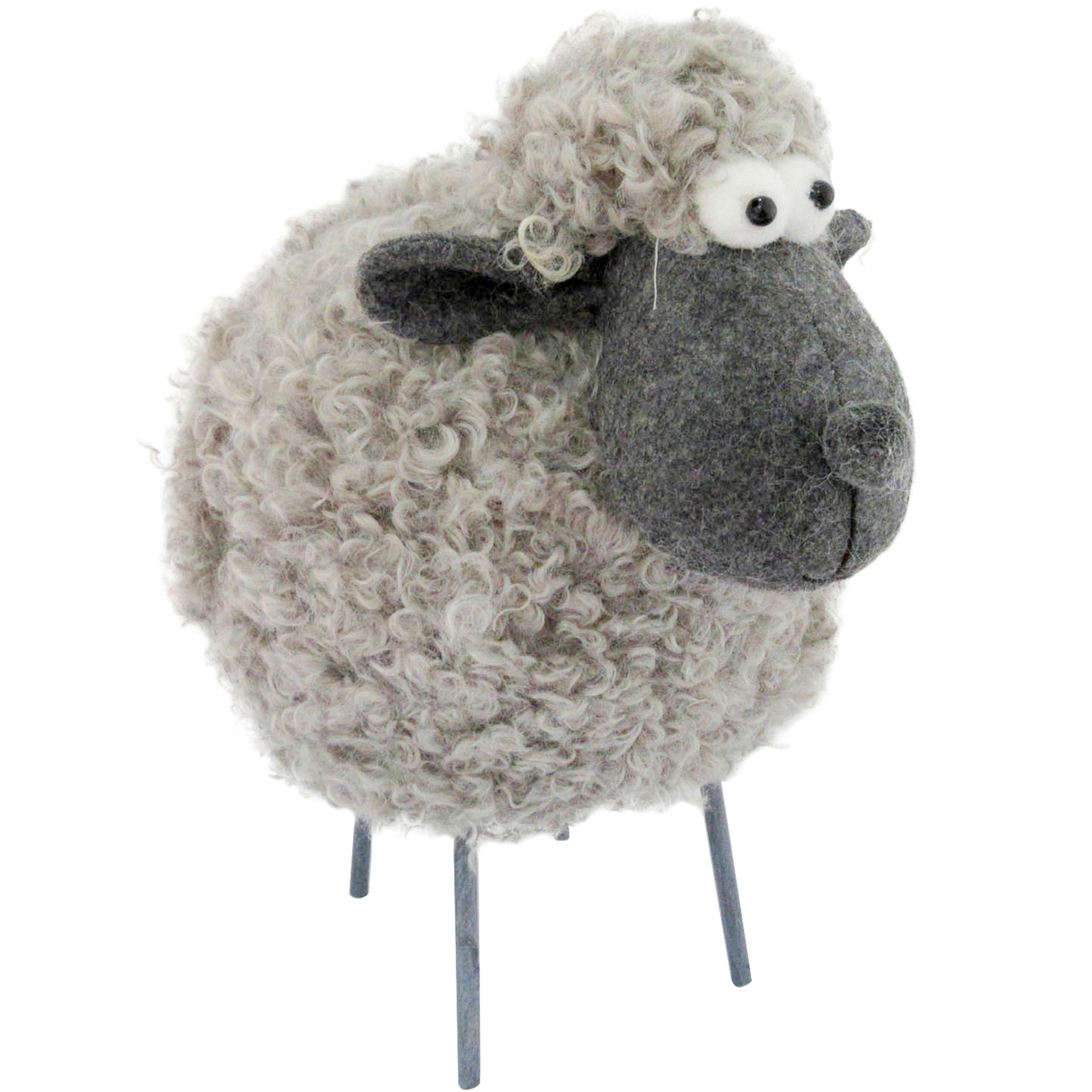 DEKOSCHAF   - Grau, LIFESTYLE, Textil/Metall (25/19/30cm)