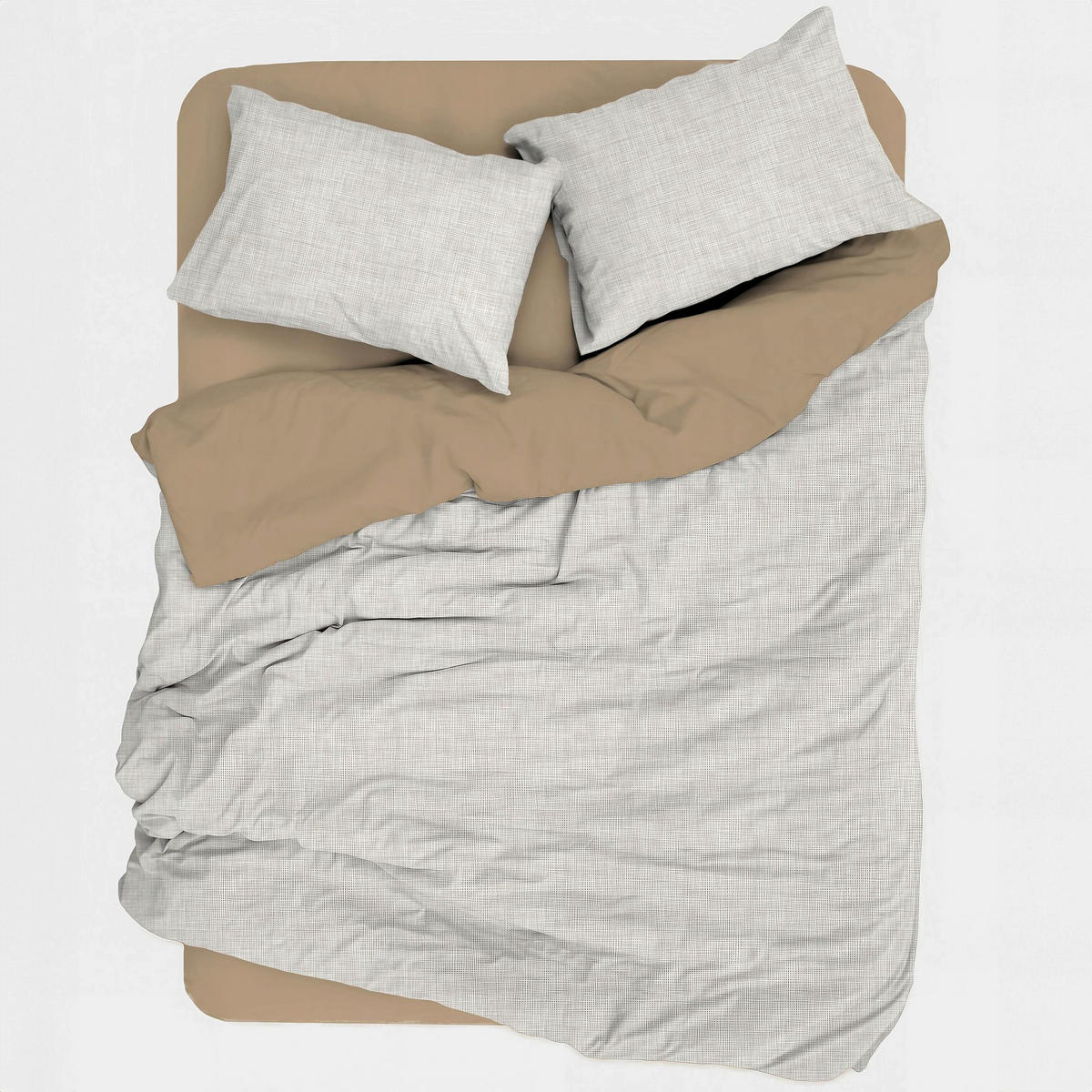 BETTWÄSCHE 135/200 cm  - Beige, Basics, Textil (135/200cm)