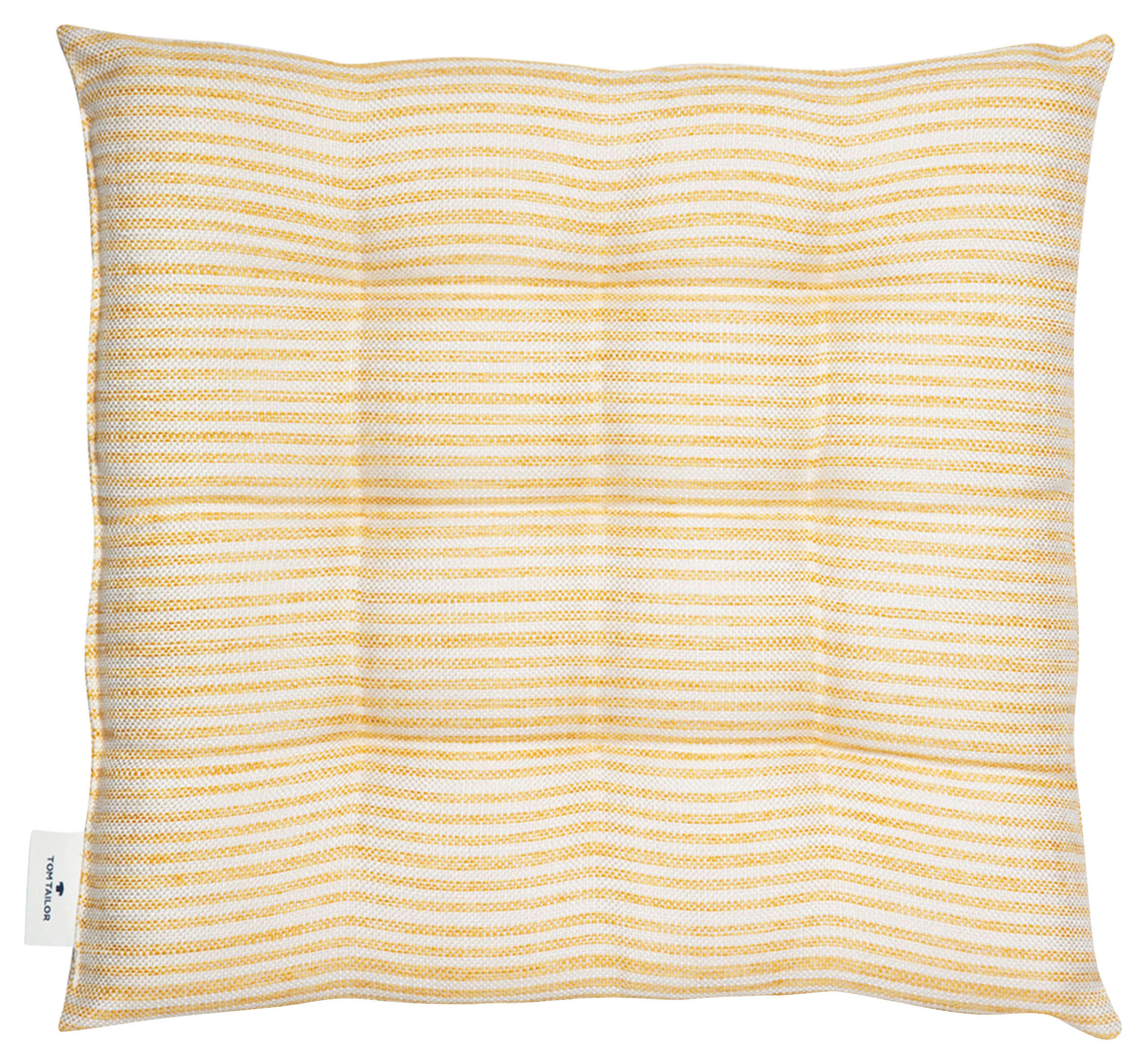 SITZKISSEN Fresh 40/40 cm  - Gelb, KONVENTIONELL, Textil (40/40cm) - Tom Tailor