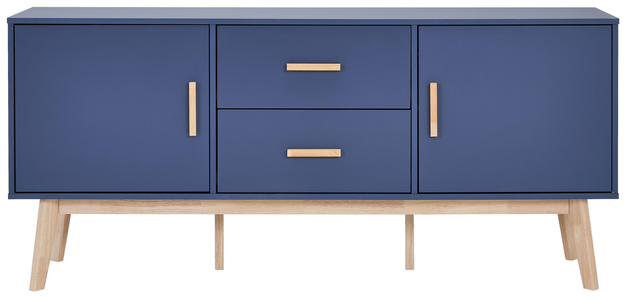 SIDEBOARD 160/72/40 cm  - Dunkelblau/Naturfarben, Design, Holz/Holzwerkstoff (160/72/40cm) - MID.YOU