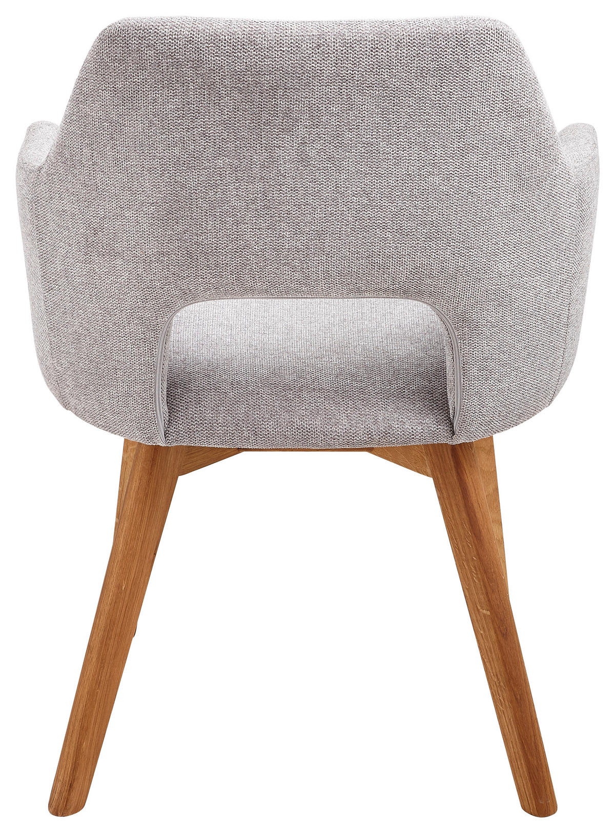 NASLANJAČ, les, tekstil barve hrasta, svetlo siva  - barve hrasta/svetlo siva, Design, tekstil/les (57/84/57cm) - Voleo