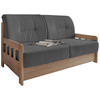 SCHLAFSOFA Cord Grau, Naturfarben  - Naturfarben/Grau, MODERN, Textil (154/88/90cm) - Livetastic