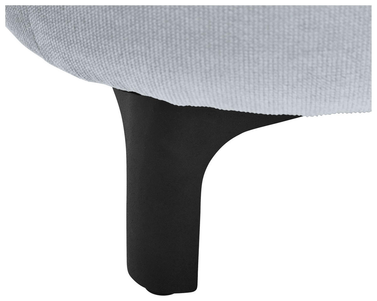 3-SITZER-SOFA in Cord, Velours Blaugrau  - Blaugrau/Schwarz, KONVENTIONELL, Textil/Metall (228/84/99cm) - Carryhome