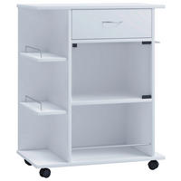 ALLZWECKWAGEN Weiß  - Weiß, MODERN, Glas/Holzwerkstoff (65/39/80cm) - MID.YOU
