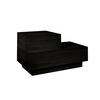 NACHTTISCH 70/39/30 cm  - Schwarz, Design, Holzwerkstoff (70/39/30cm) - Livetastic