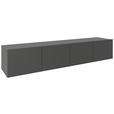 LOWBOARD  200/36,7/42 cm  hängend  - Anthrazit, Design, Holzwerkstoff (200/36,7/42cm) - Hom`in