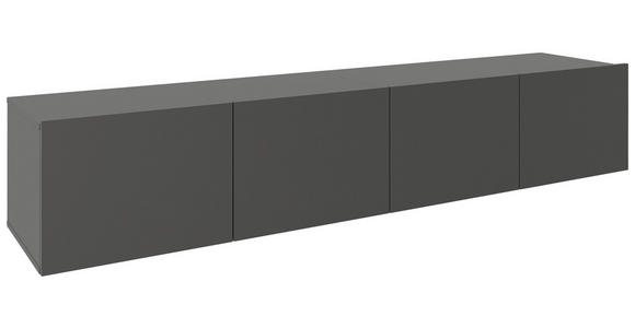 LOWBOARD  200/36,7/42 cm  hängend  - Anthrazit, Design, Holzwerkstoff (200/36,7/42cm) - Hom`in