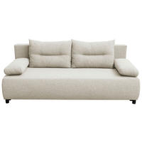 CANAPEA EXTENSIBILĂ textil crem  - crem/negru, Design, plastic/textil (192/73/86cm) - MID.YOU