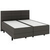 BOXSPRINGBETT 180/200 cm  in Dunkelgrau  - Dunkelgrau/Schwarz, KONVENTIONELL, Holzwerkstoff/Kunststoff (180/200cm) - Musterring