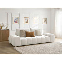 SCHLAFSOFA EVEREST  mit Rücken echt, Armteil links, Armteil rechts Struktur Weiß  - Schwarz/Weiß, MODERN, Kunststoff/Textil (278/90/115cm)