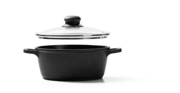 KOCHTOPF Turin 1,85 L - Klar/Edelstahlfarben, KONVENTIONELL, Glas/Kunststoff (20cm) - Homeware Profession.