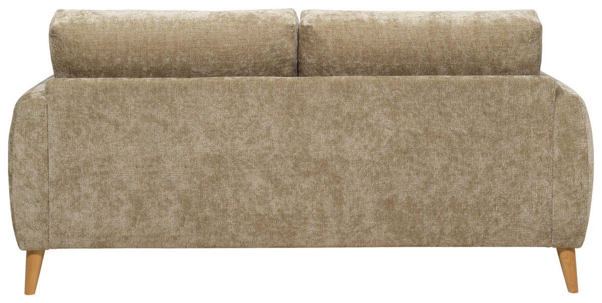 2,5-SITS SOFFA i sammet brun  - brun/ekfärgad, Klassisk, metall/trä (182/81/92cm) - Best Price