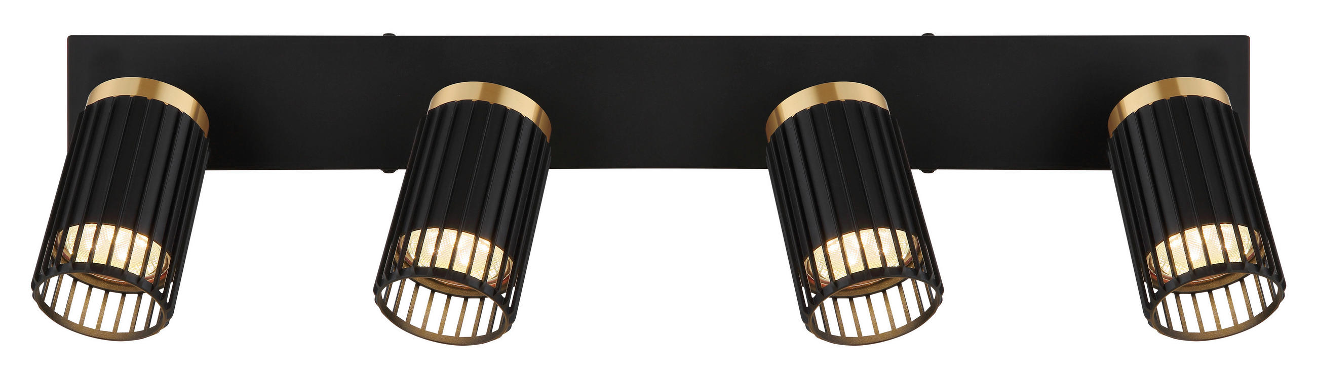 STRAHLER - Goldfarben/Schwarz, Design, Metall (53/12,5/15,5cm) - Globo