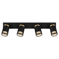 SPOTLIGHT KORBEN 53/12,5/15,5 cm   - svart/guldfärgad, Design, metall (53/12,5/15,5cm) - Globo