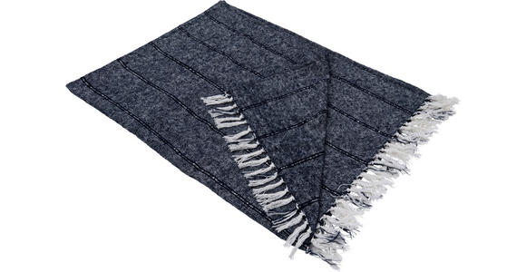 DECKE 150/200 cm - Dunkelblau, Basics, Textil (150/200cm) - Novel