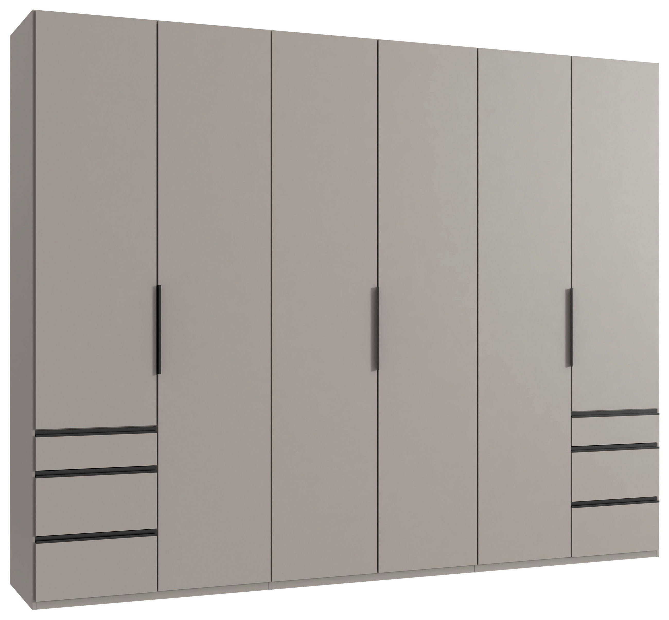DREHTÜRENSCHRANK Sahara  - Schwarz/Sahara, Modern, Holzwerkstoff/Metall (300/236/58cm) - Hom`in
