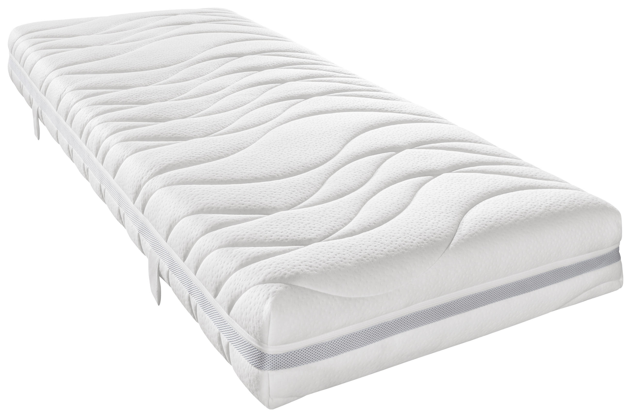 TASCHENFEDERKERNMATRATZE PERFECT TOUCH T 160/200 cm Höhe ca. 22 cm 7 -Zonen - Weiß, KONVENTIONELL, Textil (160/200cm) - Sleeptex